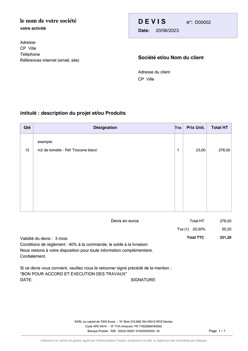 Bon de commande : modèle gratuit sous Excel, PDF